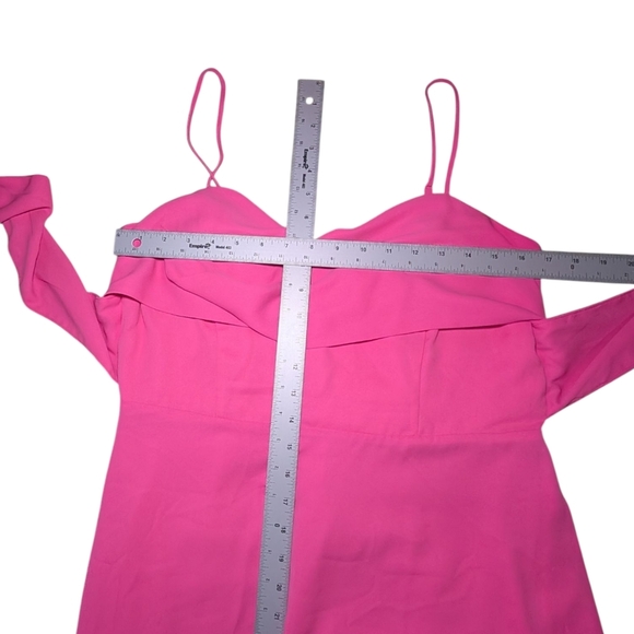 Socialite Fuchsia Spaghetti Strap Dress - Picture 6 of 6